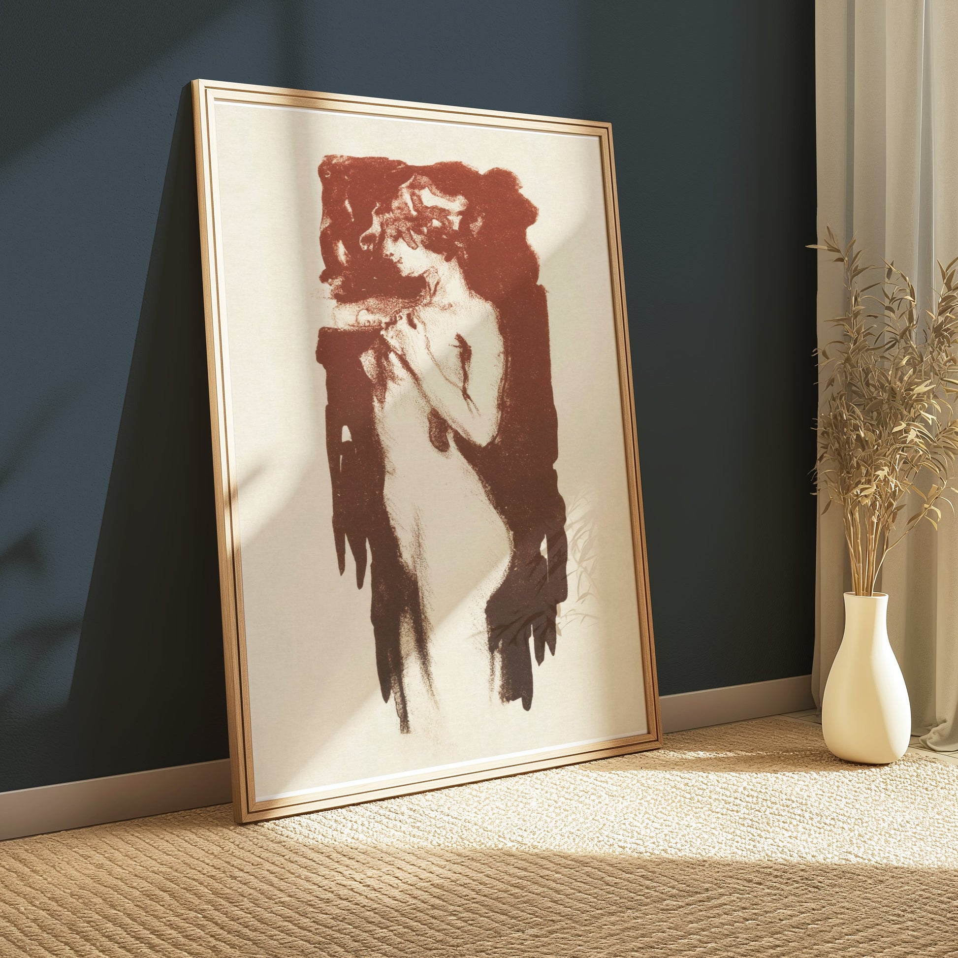 Premium Poster of Vintage Artistic Female Figure Art Nouveau Style Posters