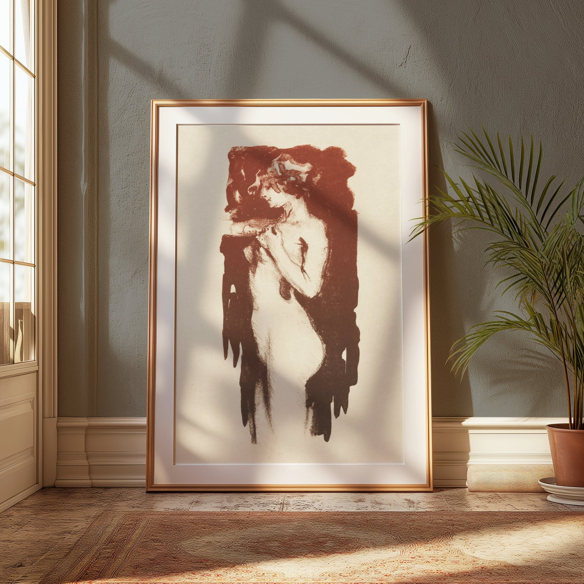 Premium Poster of Vintage Artistic Female Figure Art Nouveau Style Posters