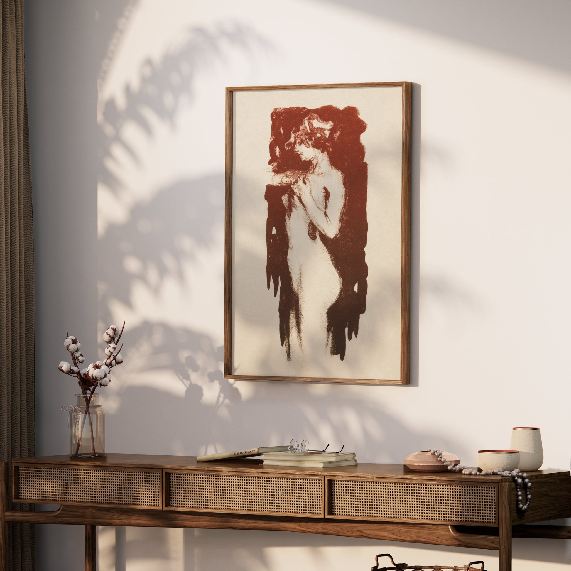 Premium Poster of Vintage Artistic Female Figure Art Nouveau Style Posters