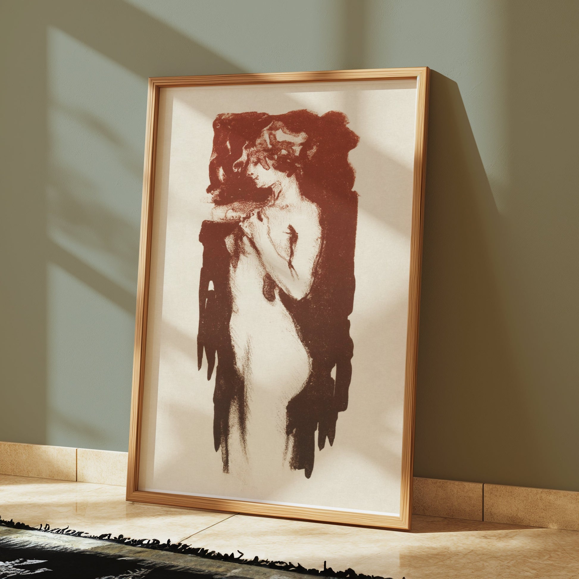 Premium Poster of Vintage Artistic Female Figure Art Nouveau Style Posters