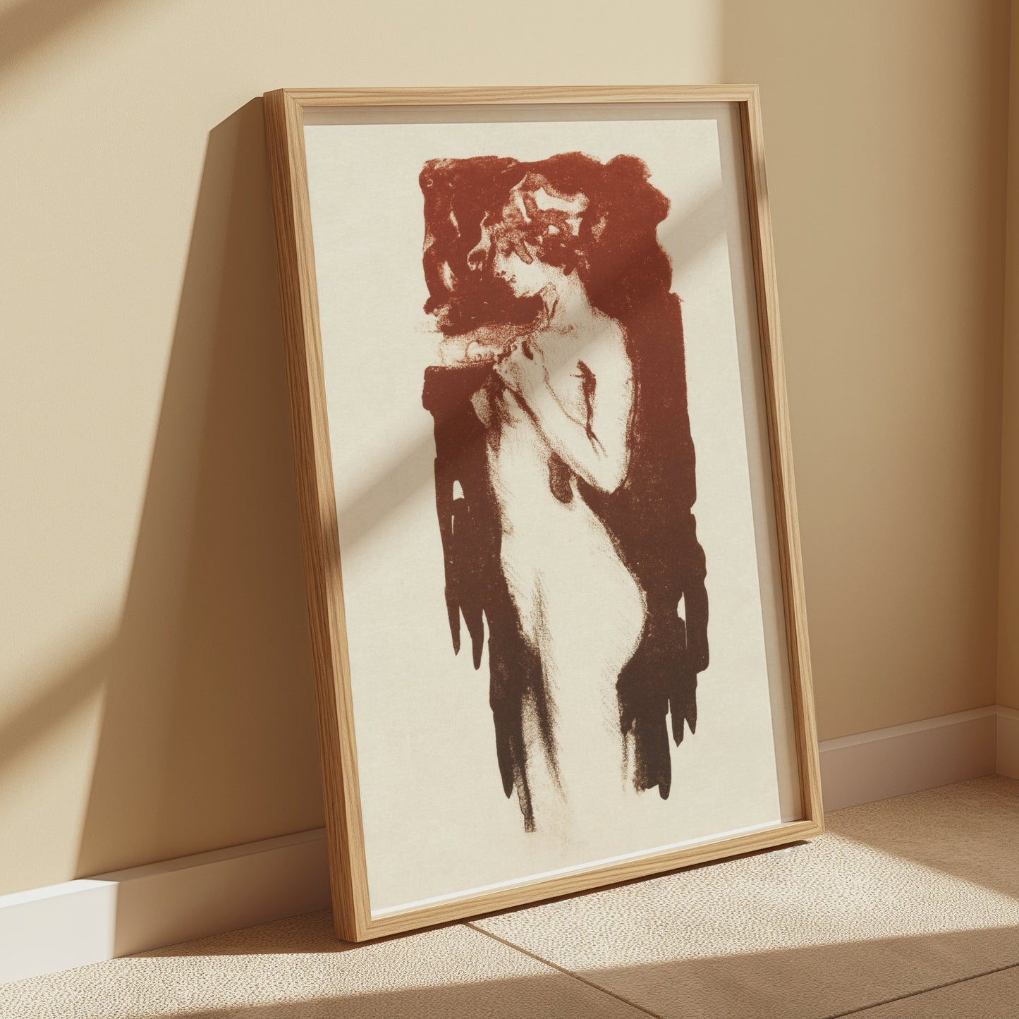 Premium Poster of Vintage Artistic Female Figure Art Nouveau Style Posters