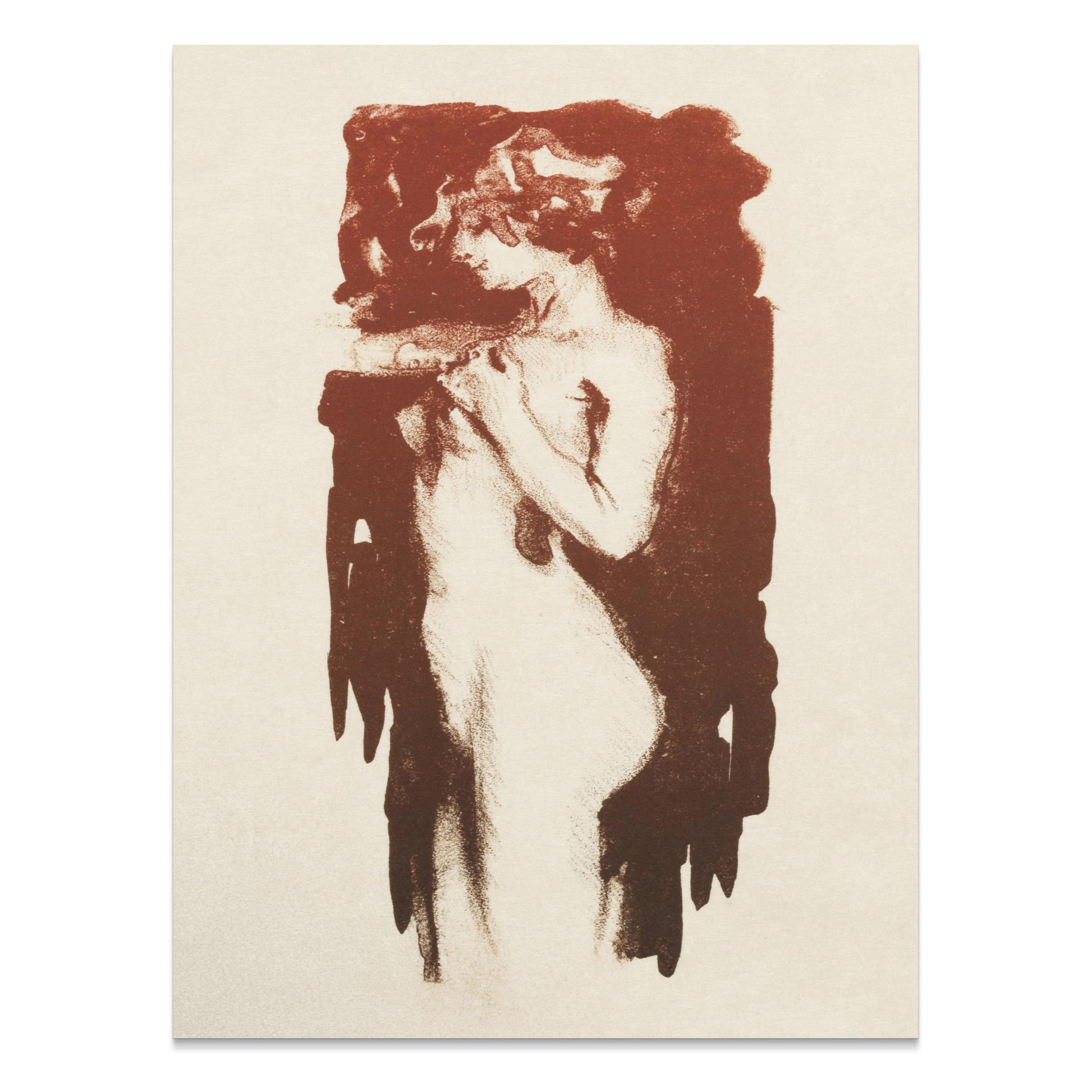 Premium Poster of Vintage Artistic Female Figure Art Nouveau Style Posters