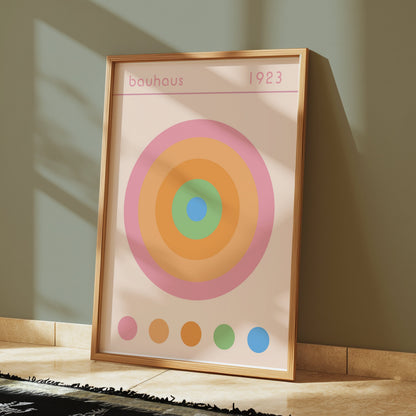 Premium Poster of Vintage Bauhaus 1923 Target Design Wall Art Posters