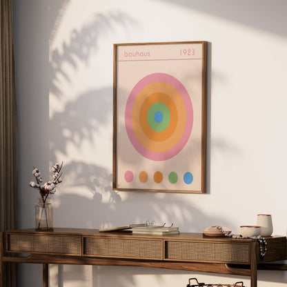 Premium Poster of Vintage Bauhaus 1923 Target Design Wall Art Posters