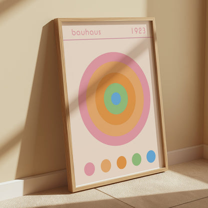 Premium Poster of Vintage Bauhaus 1923 Target Design Wall Art Posters