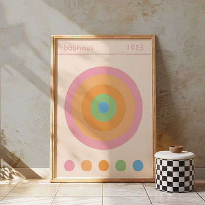 Premium Poster of Vintage Bauhaus 1923 Target Design Wall Art Posters