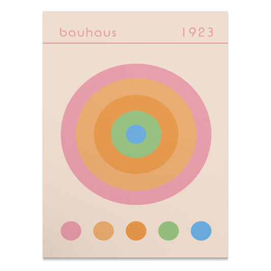 Premium Poster of Vintage Bauhaus 1923 Target Design Wall Art Posters