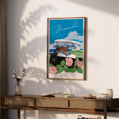 Premium Poster of Vintage Bermuda Romantic Scenic Travel Art Posters