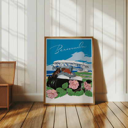 Premium Poster of Vintage Bermuda Romantic Scenic Travel Art Posters