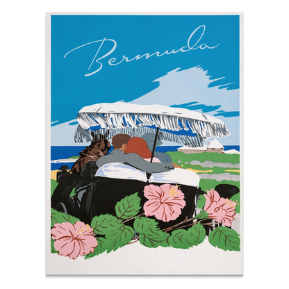 Premium Poster of Vintage Bermuda Romantic Scenic Travel Art Posters
