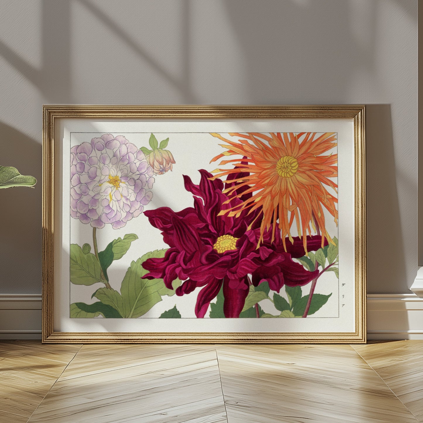 Premium Poster of Vintage Botanical Art Japanese Flowers Wall Posters