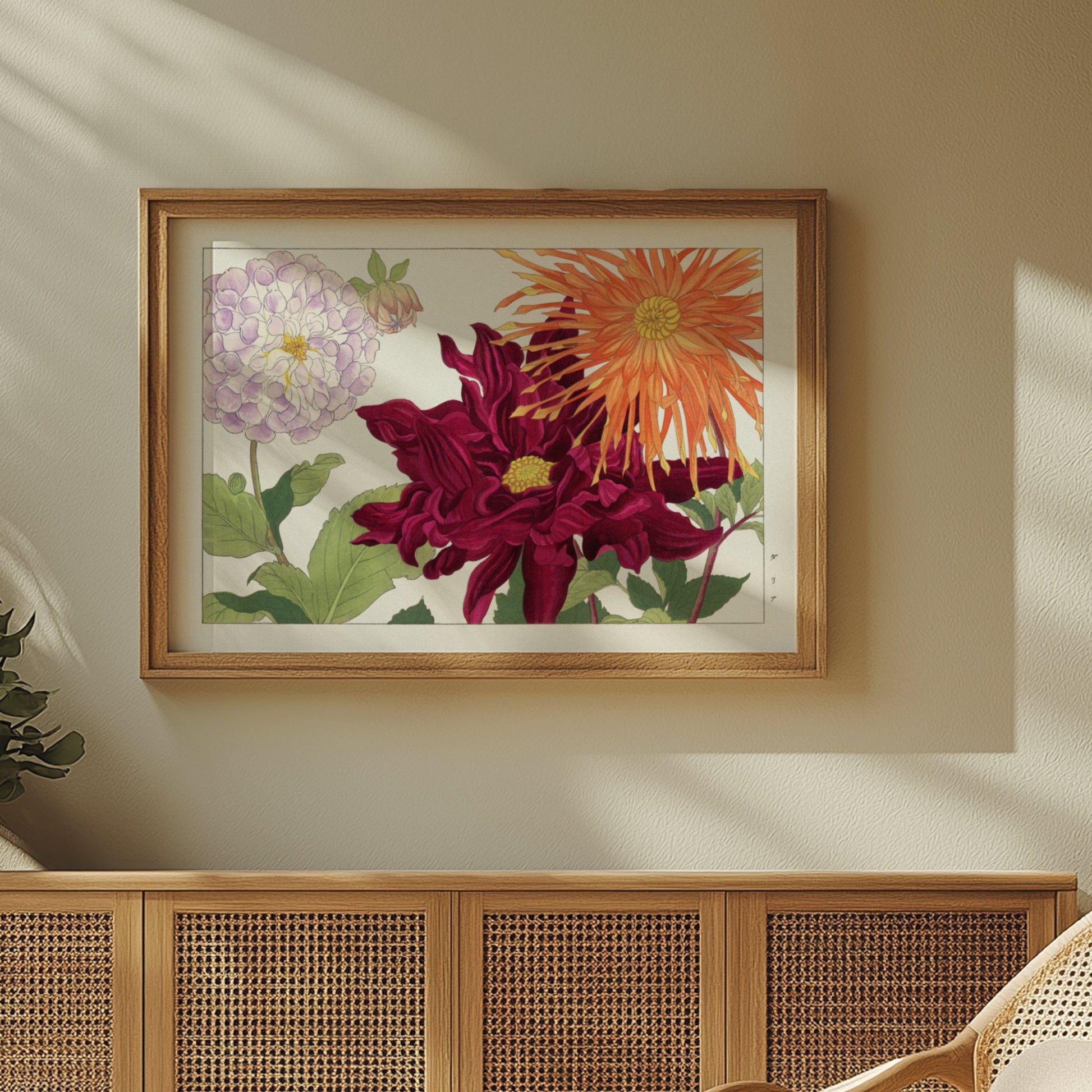 Premium Poster of Vintage Botanical Art Japanese Flowers Wall Posters
