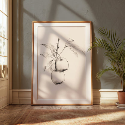 Premium Poster of Vintage Botanical Illustration of Apple Tree Posters