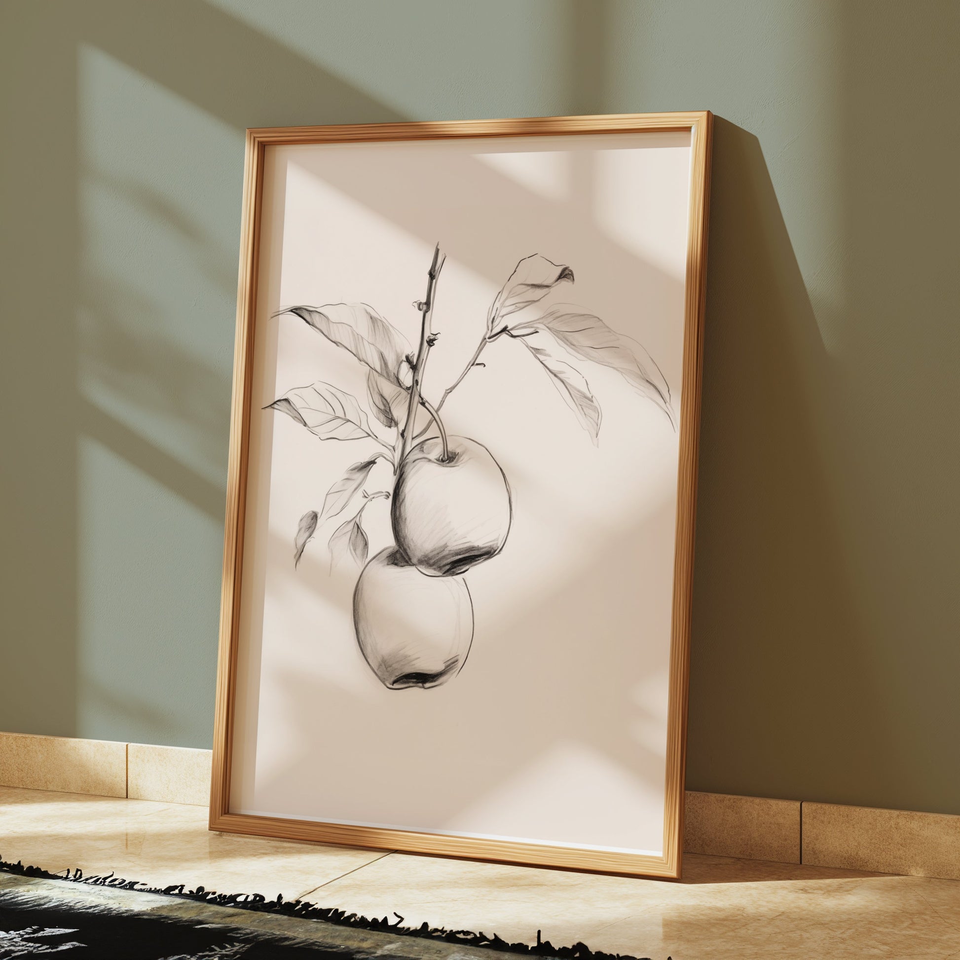Premium Poster of Vintage Botanical Illustration of Apple Tree Posters