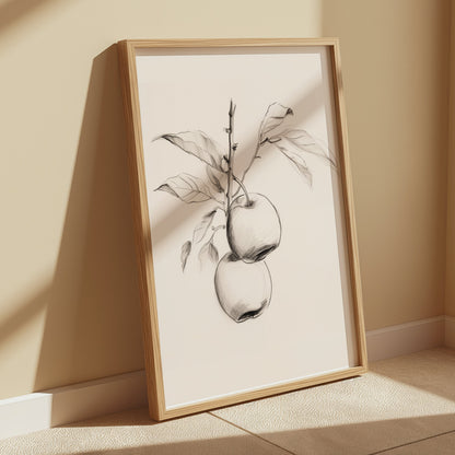 Premium Poster of Vintage Botanical Illustration of Apple Tree Posters
