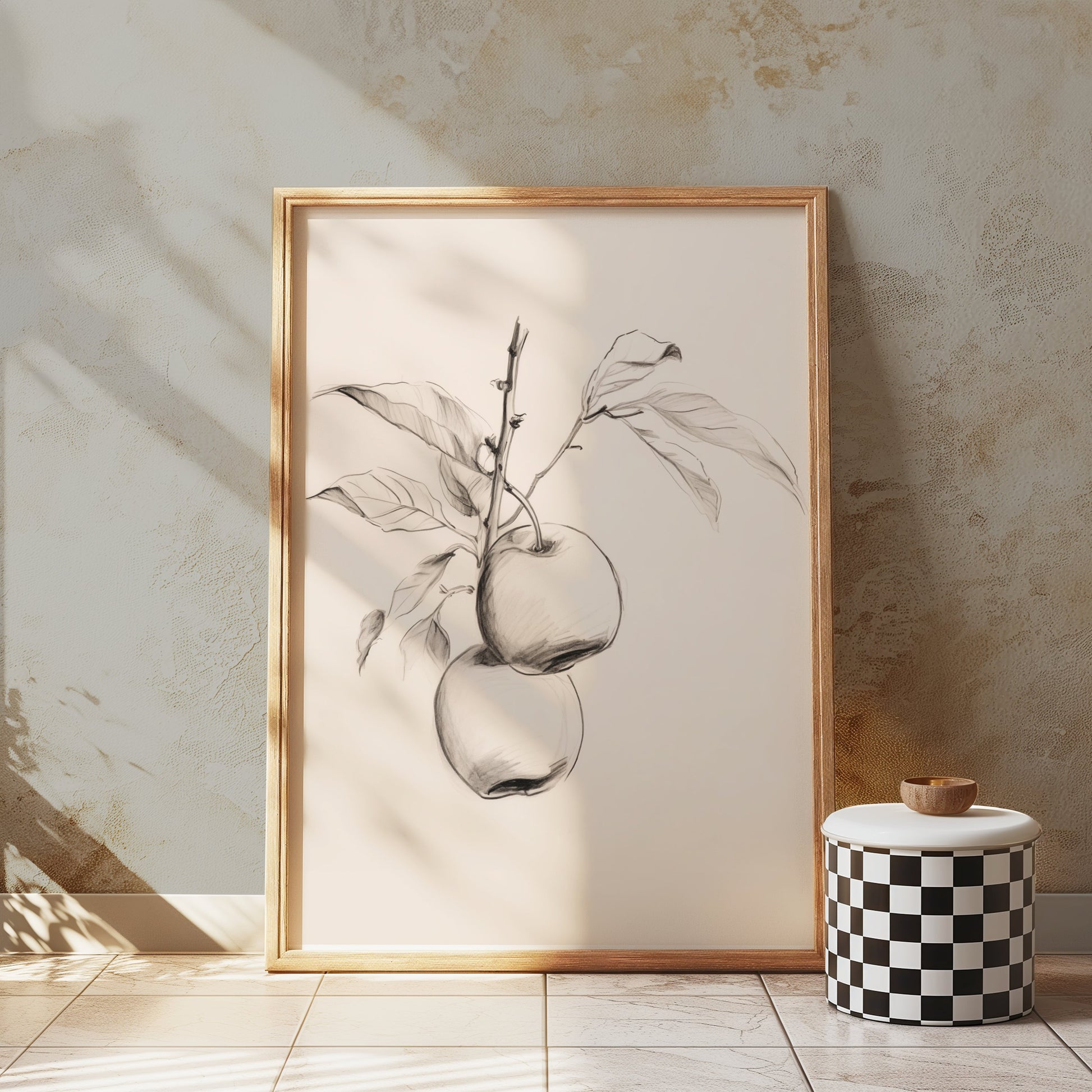 Premium Poster of Vintage Botanical Illustration of Apple Tree Posters