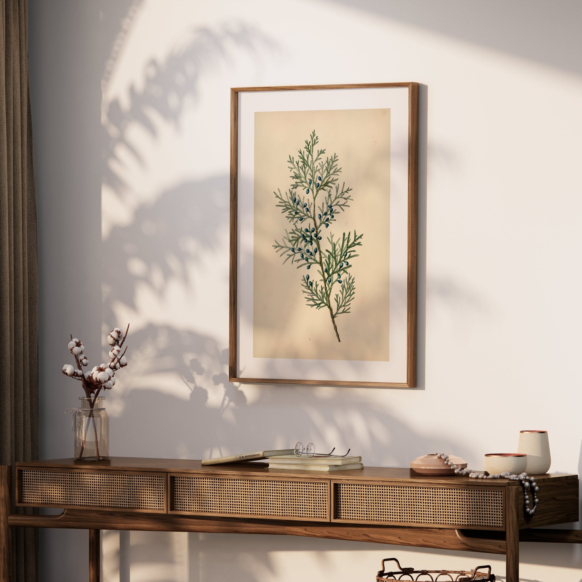 Premium Poster of Vintage Botanical Print with Greenery and Berries Posters