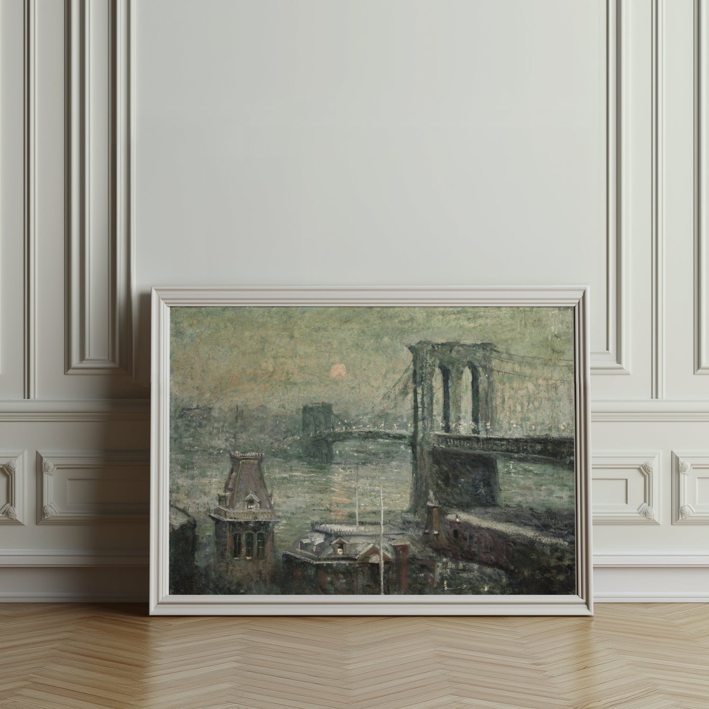 Premium Poster of Vintage Brooklyn Bridge Art Collection Posters