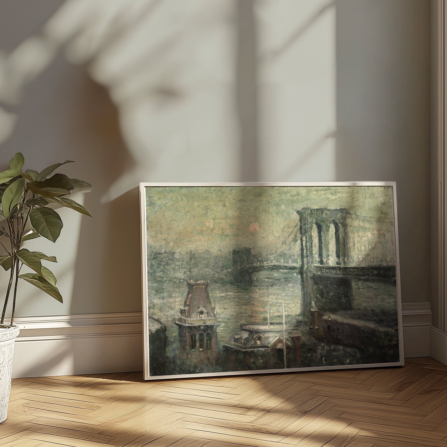 Premium Poster of Vintage Brooklyn Bridge Art Collection Posters