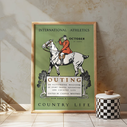 Premium Poster of Vintage Country Life Sports Travel Illustrated Magazine Posters