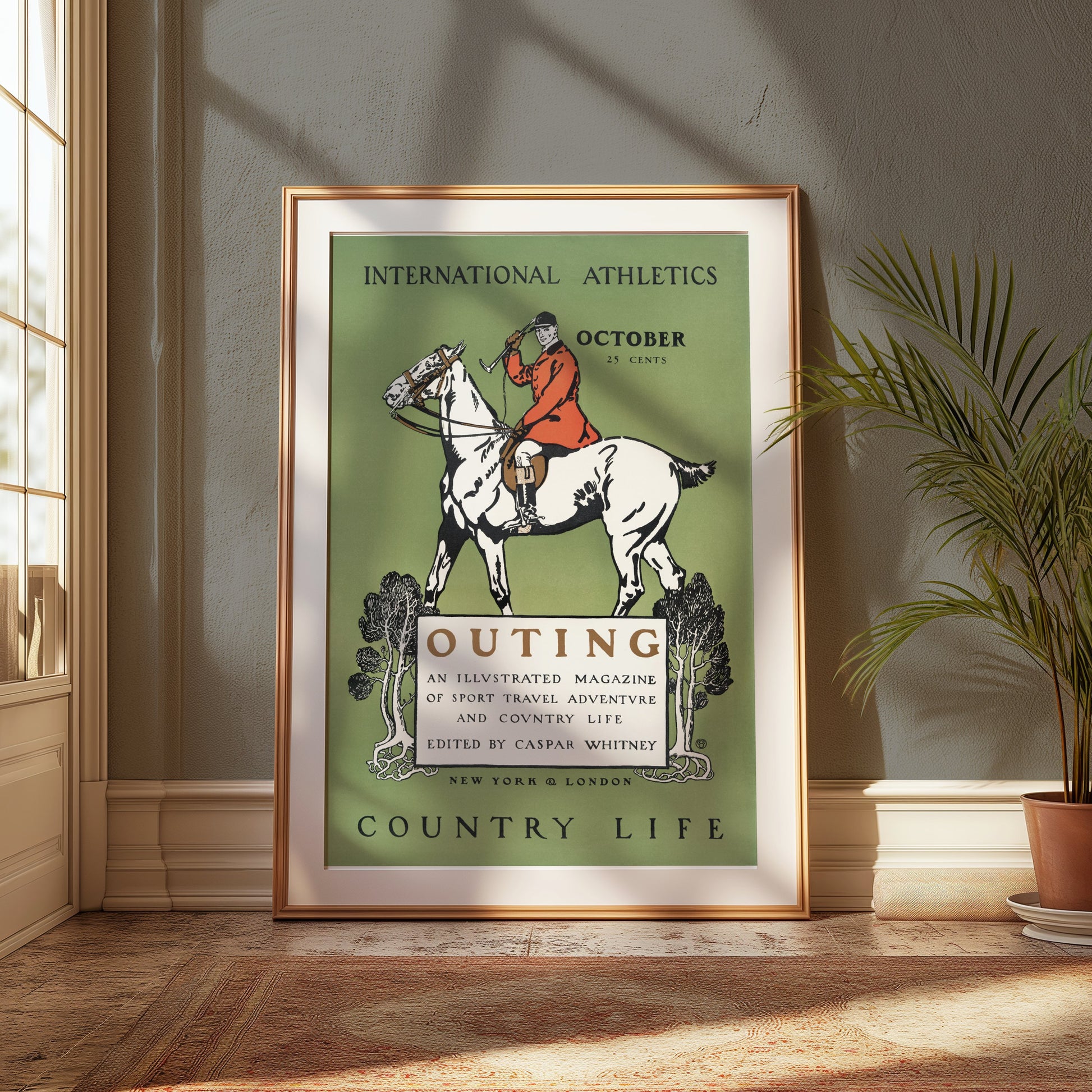 Premium Poster of Vintage Country Life Sports Travel Illustrated Magazine Posters