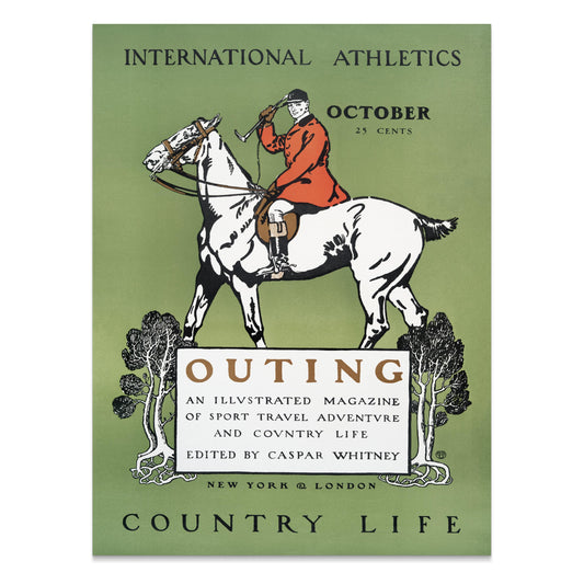 Premium Poster of Vintage Country Life Sports Travel Illustrated Magazine Posters