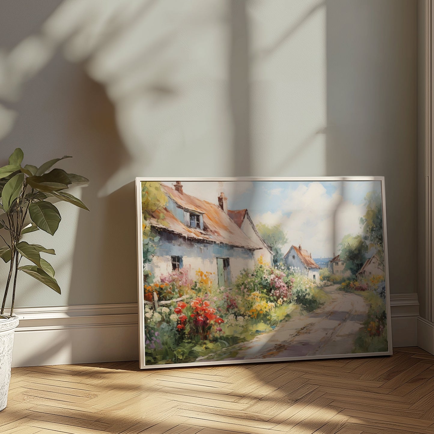 Premium Poster of Vintage Countryside Landscape Artwork Print Posters