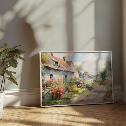 Premium Poster of Vintage Countryside Landscape Artwork Print Posters