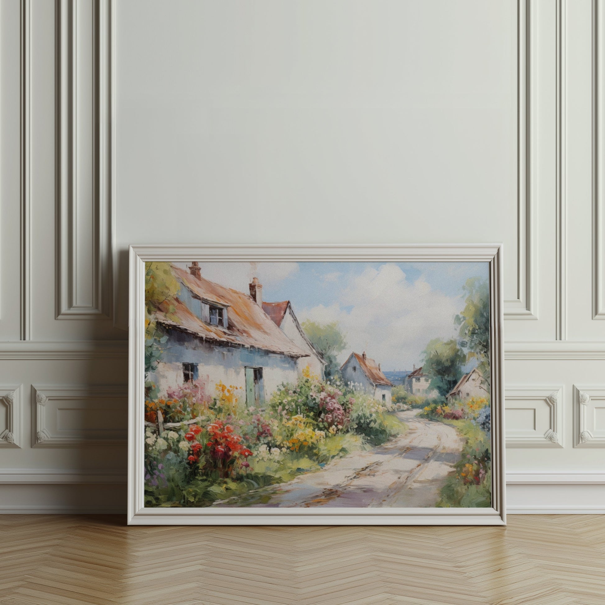 Premium Poster of Vintage Countryside Landscape Artwork Print Posters