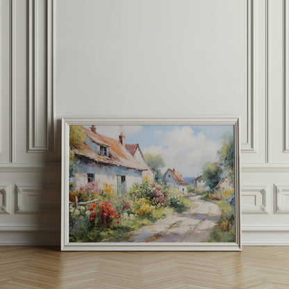 Premium Poster of Vintage Countryside Landscape Artwork Print Posters