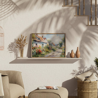Premium Poster of Vintage Countryside Landscape Artwork Print Posters