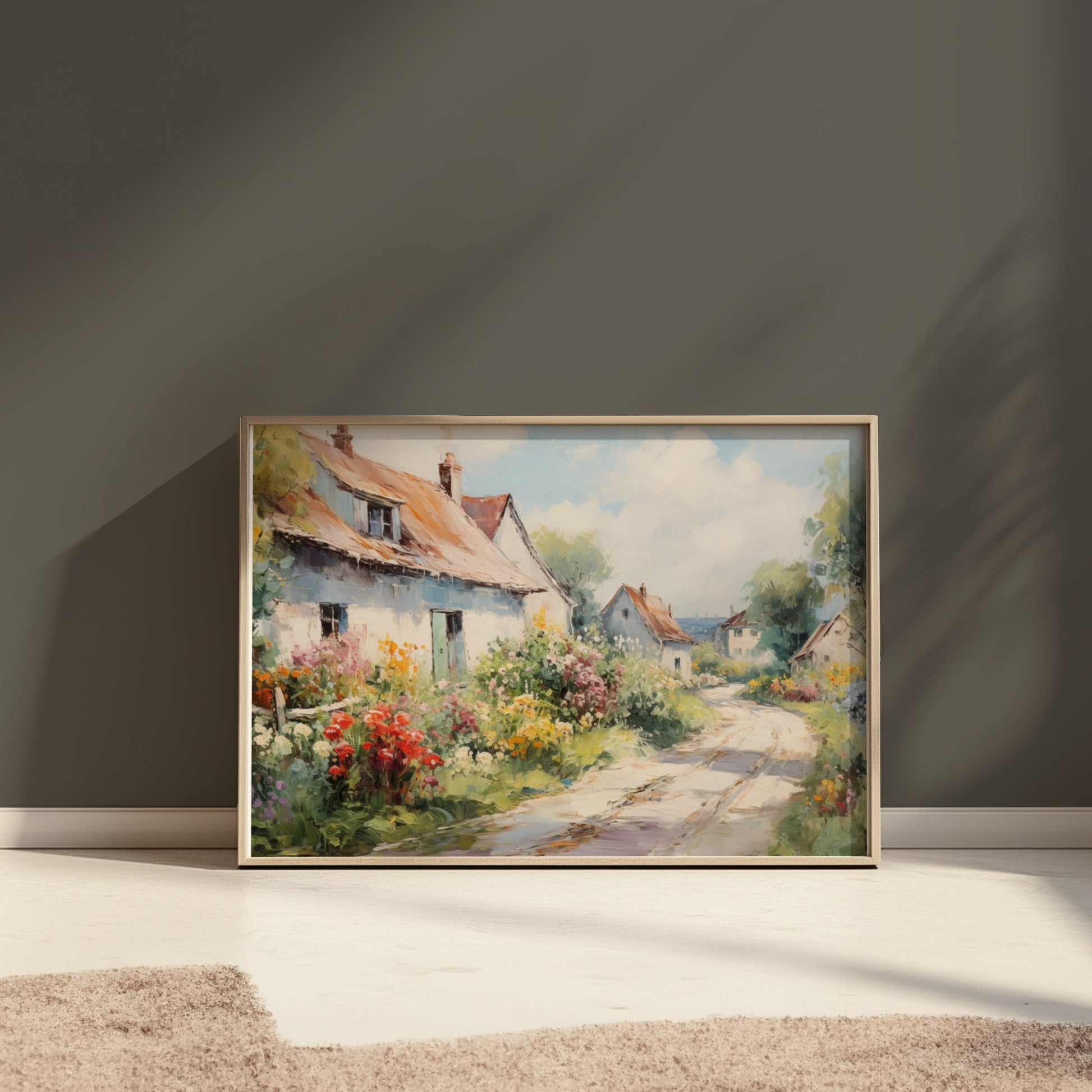 Premium Poster of Vintage Countryside Landscape Artwork Print Posters