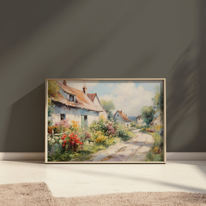 Premium Poster of Vintage Countryside Landscape Artwork Print Posters