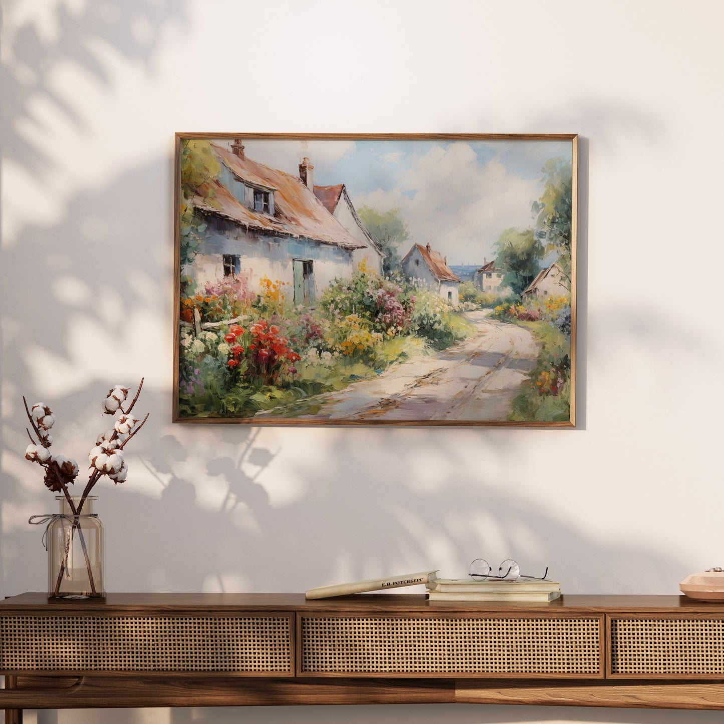 Premium Poster of Vintage Countryside Landscape Artwork Print Posters