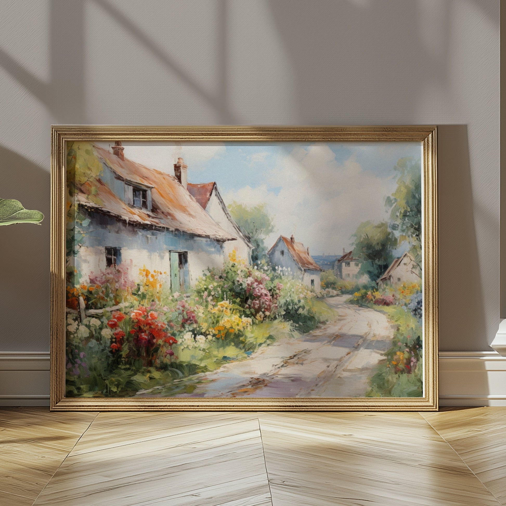 Premium Poster of Vintage Countryside Landscape Artwork Print Posters