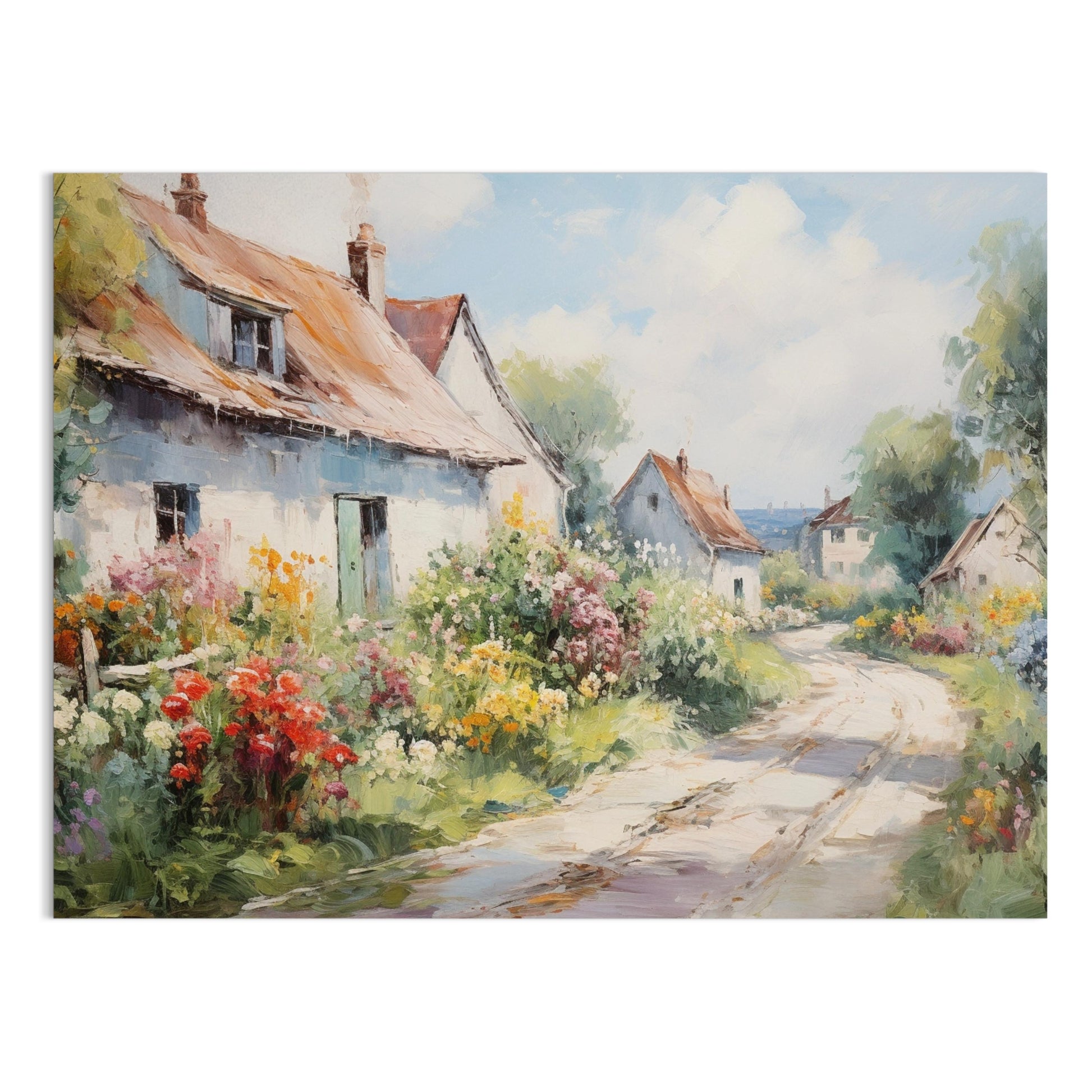 Premium Poster of Vintage Countryside Landscape Artwork Print Posters