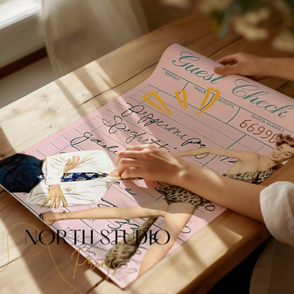 Premium Poster of Vintage Diner Guest Check Art Retro Posters