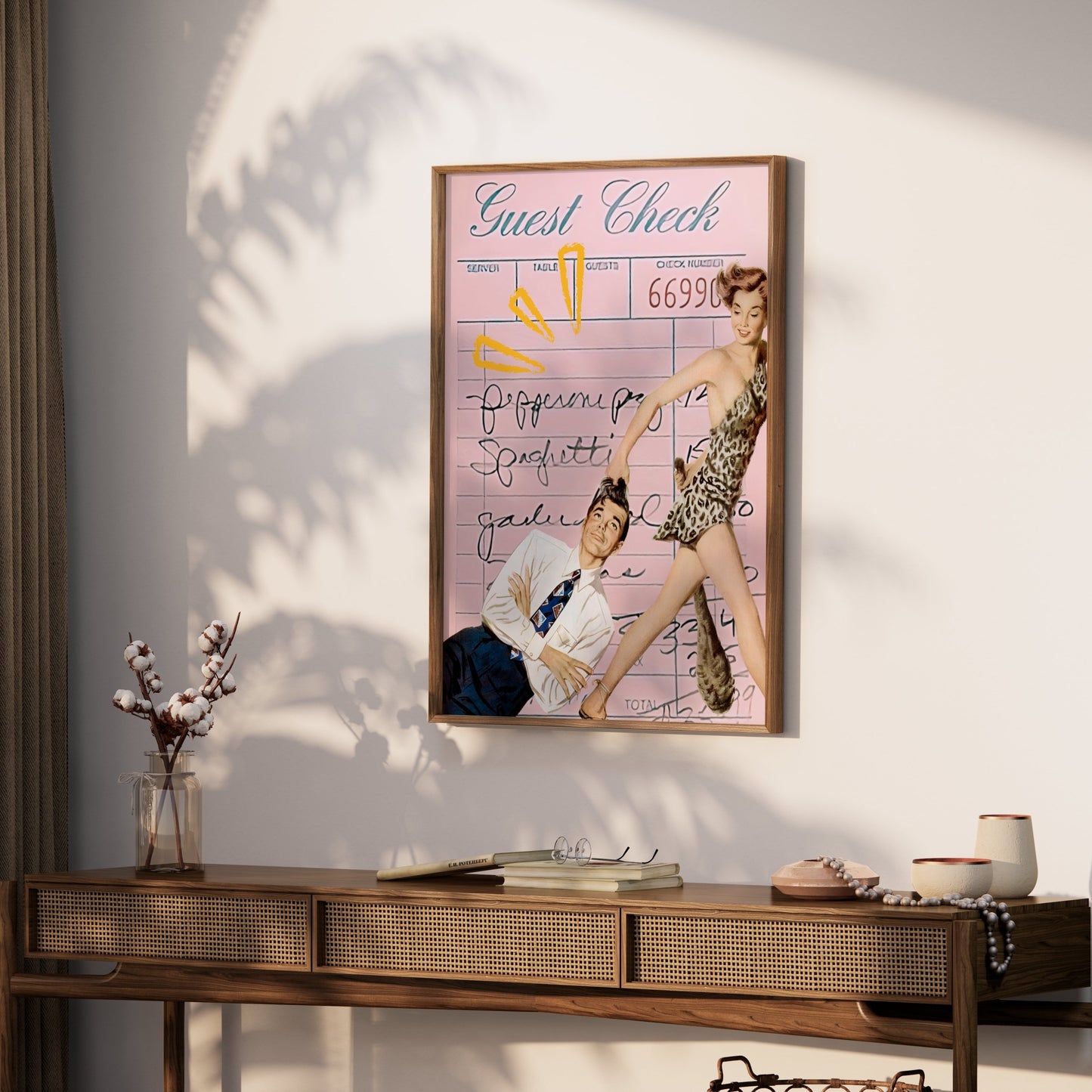 Premium Poster of Vintage Diner Guest Check Art Retro Posters