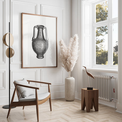 Premium Poster of Vintage Engraving Style Amphora Art Print Posters