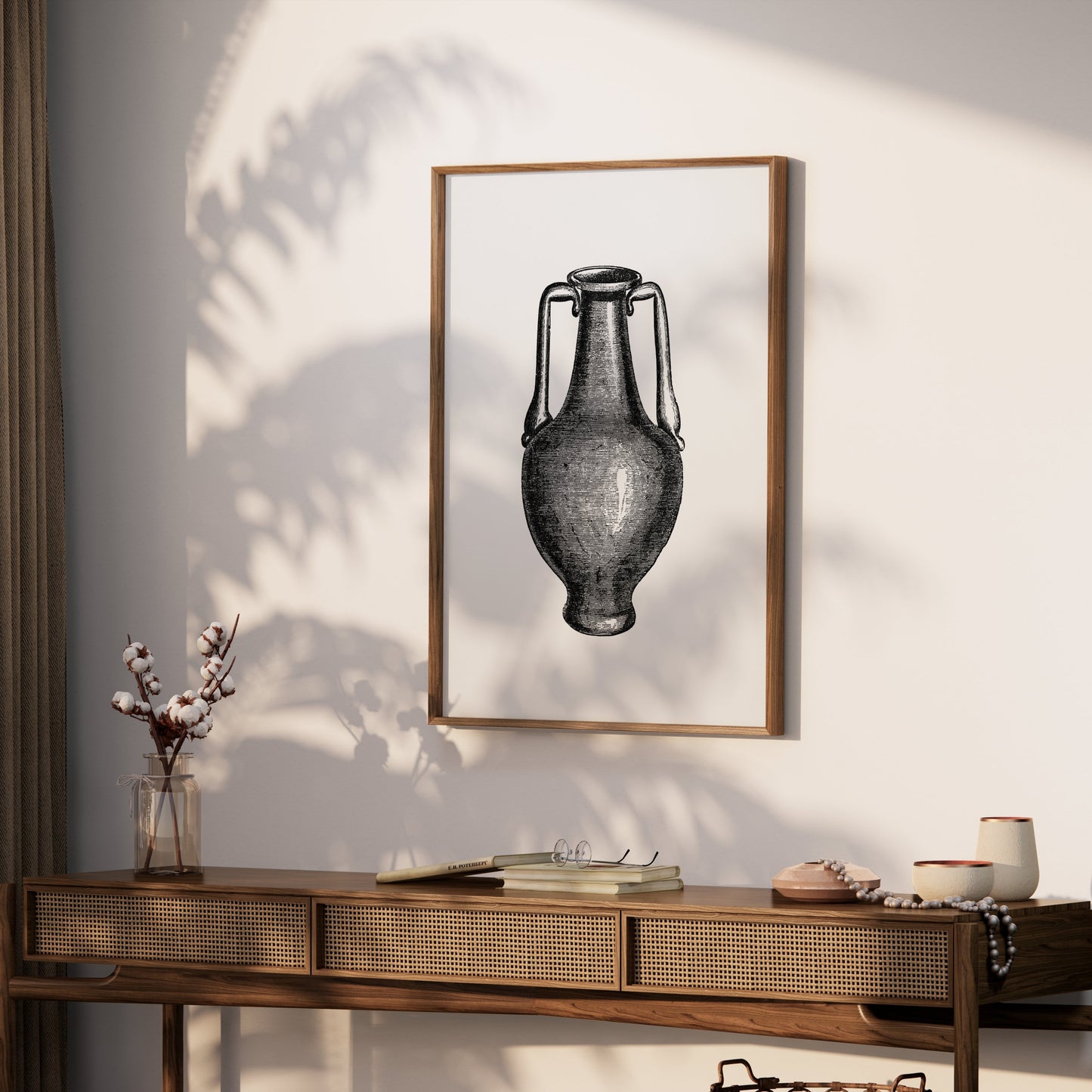 Premium Poster of Vintage Engraving Style Amphora Art Print Posters