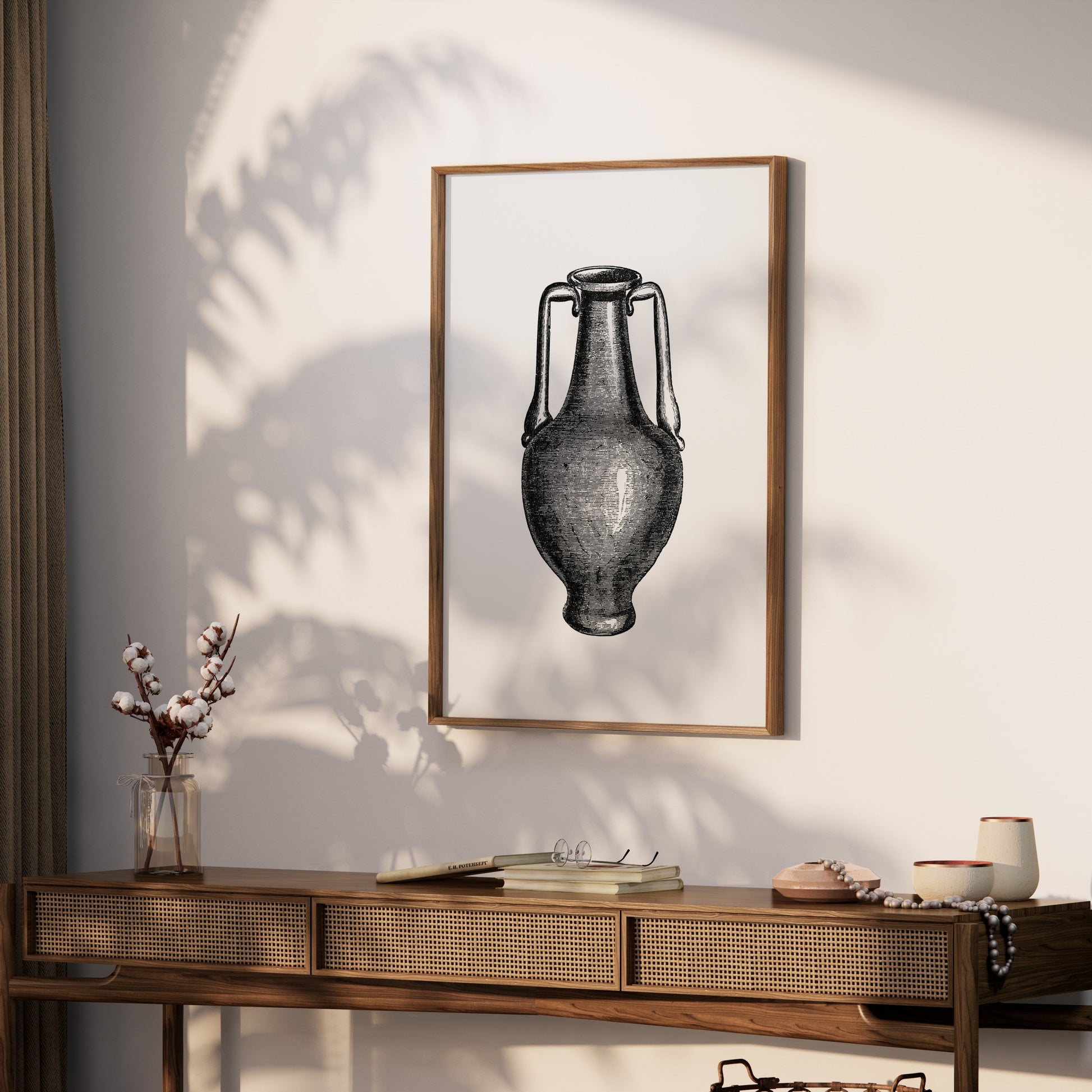 Premium Poster of Vintage Engraving Style Amphora Art Print Posters