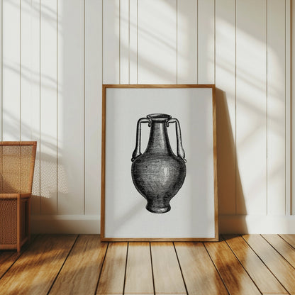 Premium Poster of Vintage Engraving Style Amphora Art Print Posters