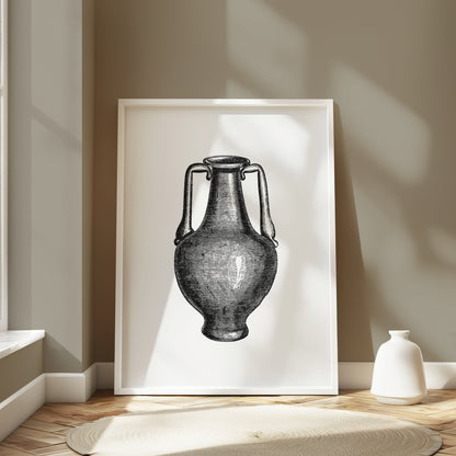 Premium Poster of Vintage Engraving Style Amphora Art Print Posters