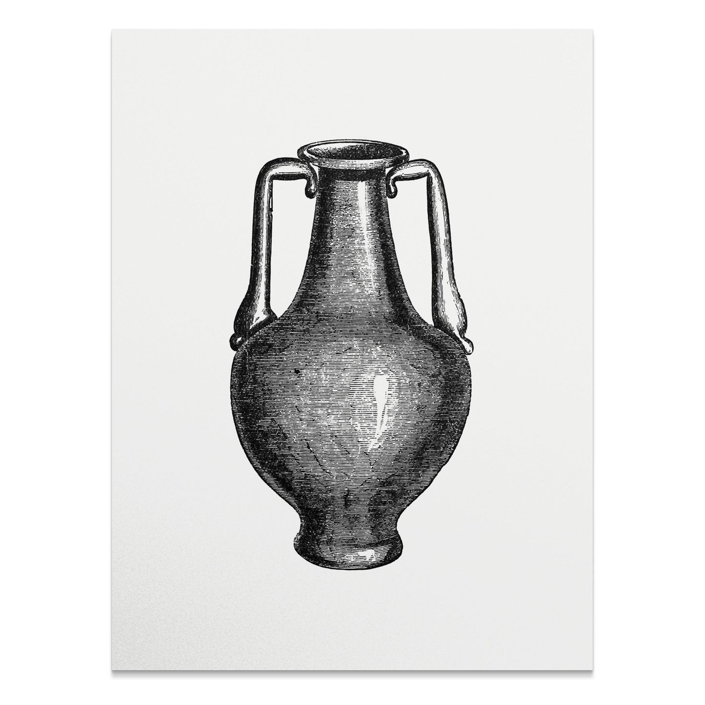 Premium Poster of Vintage Engraving Style Amphora Art Print Posters
