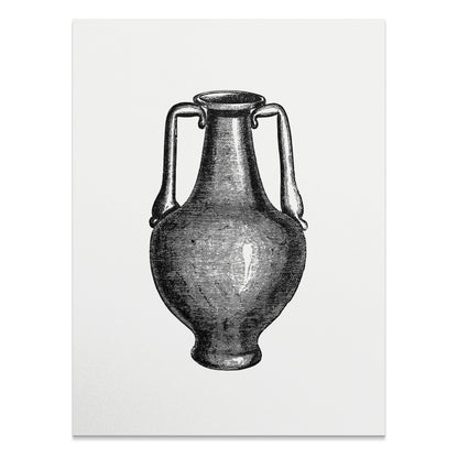 Premium Poster of Vintage Engraving Style Amphora Art Print Posters