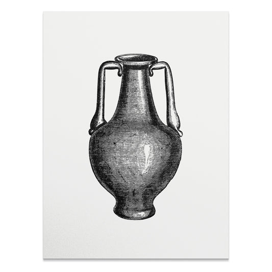 Premium Poster of Vintage Engraving Style Amphora Art Print Posters
