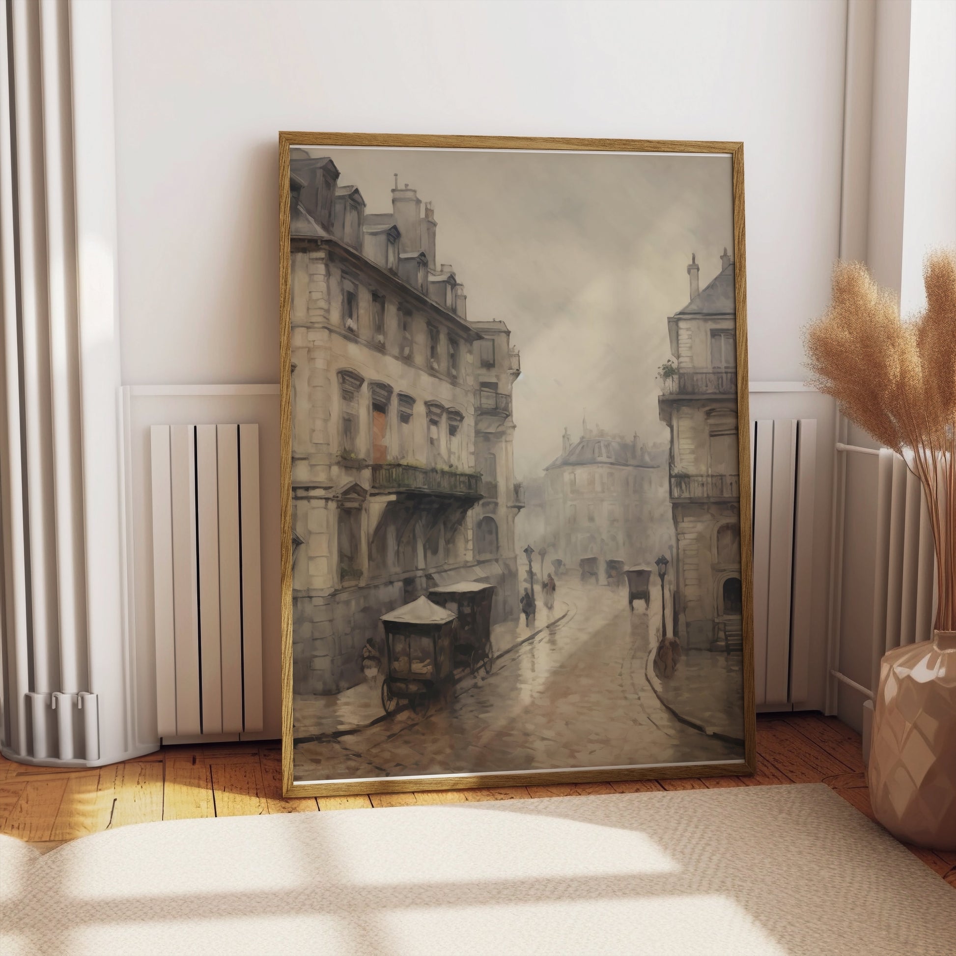Premium Poster of Vintage European Street Scene Art Posters