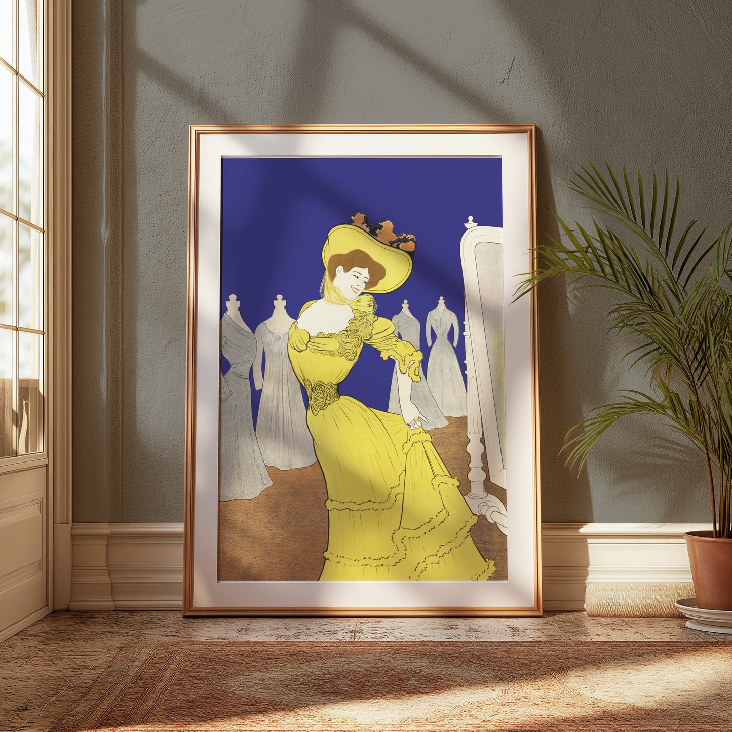 Premium Poster of Vintage Fashion Illustration Elegant Woman Posters
