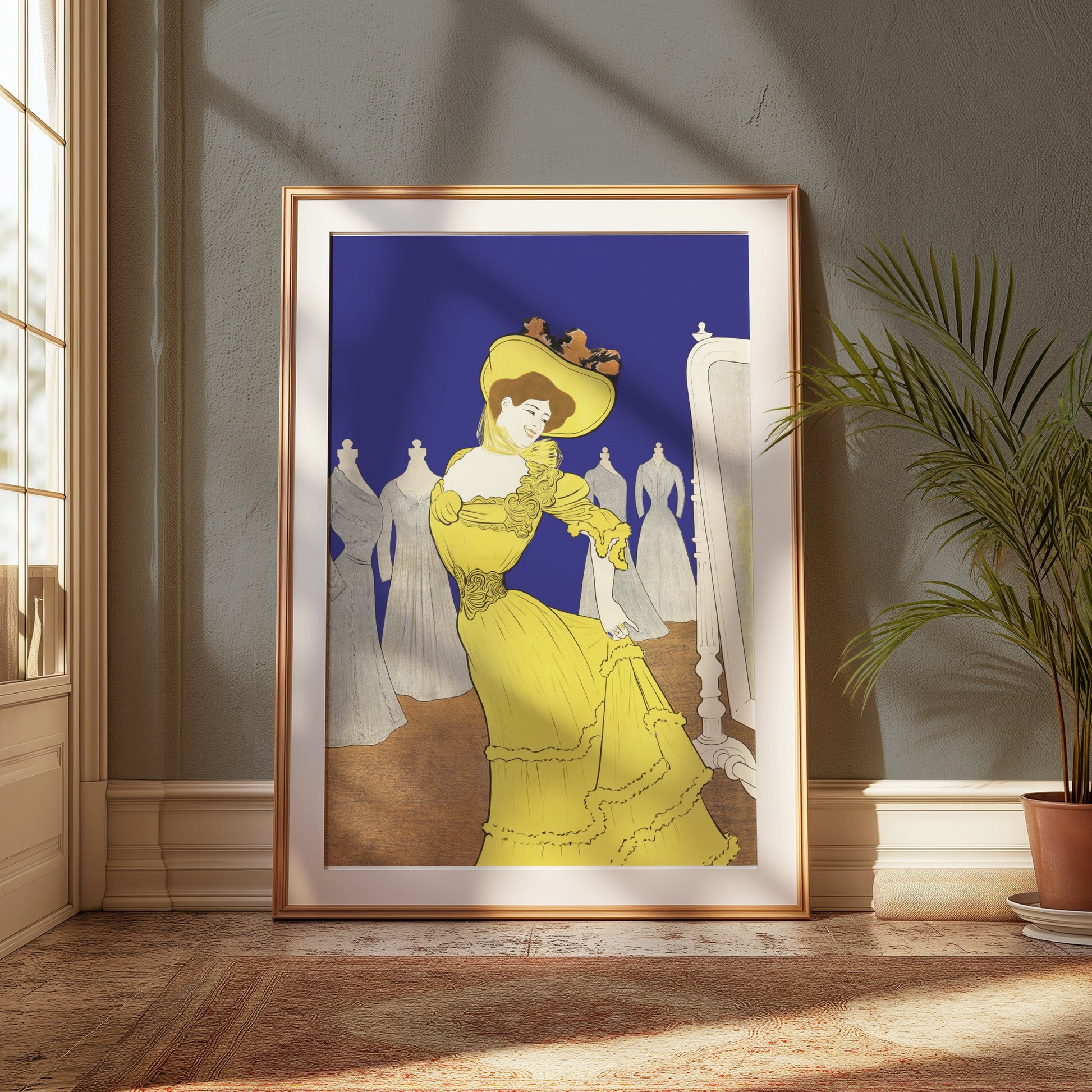 Premium Poster of Vintage Fashion Illustration Elegant Woman Posters