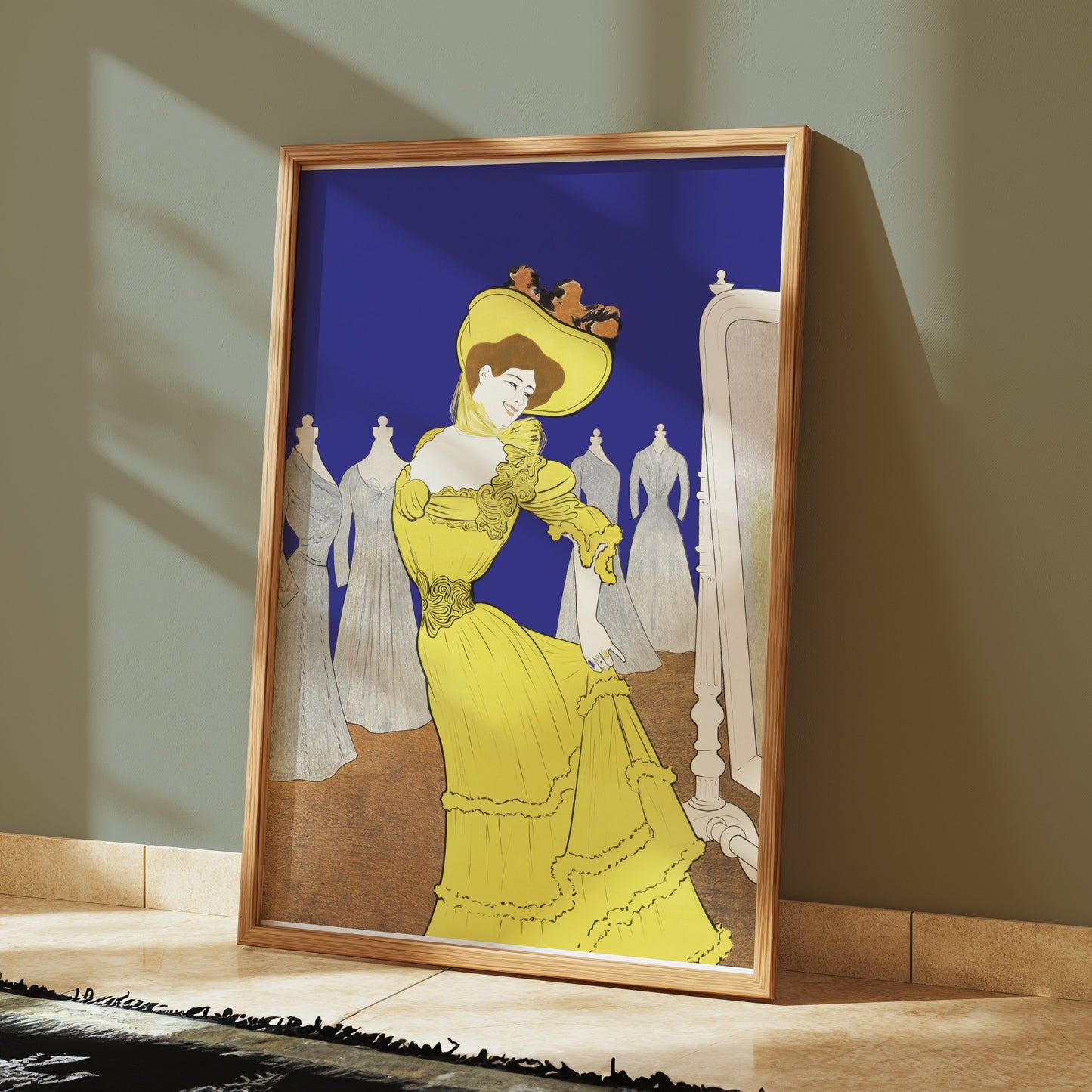 Premium Poster of Vintage Fashion Illustration Elegant Woman Posters